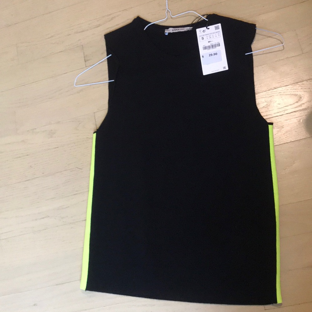 Zara sleeveless knit top